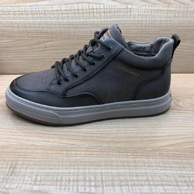 豪行冬季新款13451320牛皮时尚运动休闲高帮加厚男鞋