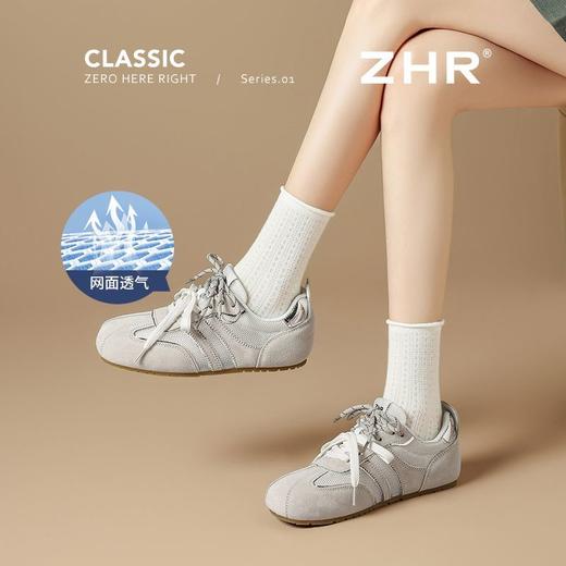 ZHR则则网面透气德训鞋女超软底夏季百搭运动鞋女复古阿甘鞋女款 商品图5