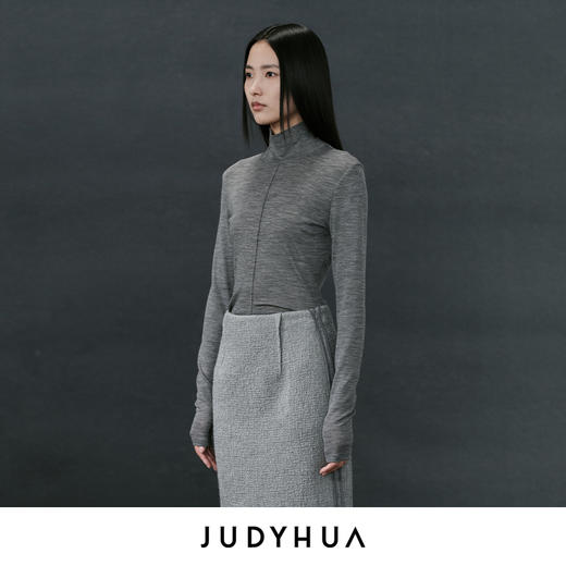 JUDYHUA 绿洲系列高领羊毛上衣 商品图1