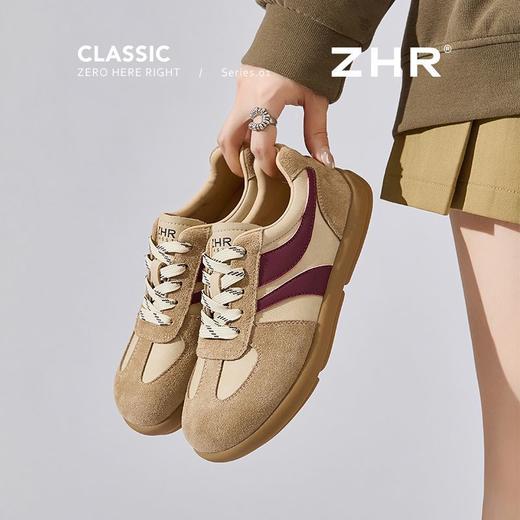 ZHR复古德训鞋2025春秋新款女鞋平底舒适美拉德风休闲运动鞋 商品图1