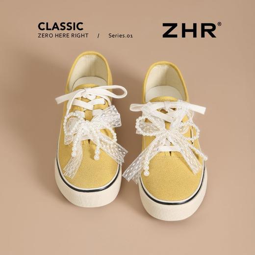 ZHR活力黄芭蕾超轻板鞋女2025秋季珍珠网纱帆布鞋超软运动休闲鞋 商品图9