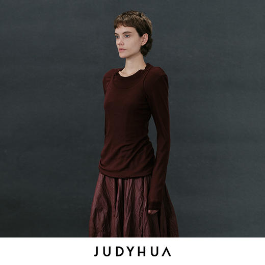 JUDYHUA 绿洲系列羊毛长袖上衣 商品图1