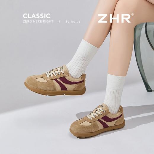 ZHR复古德训鞋2025春秋新款女鞋平底舒适美拉德风休闲运动鞋 商品图6