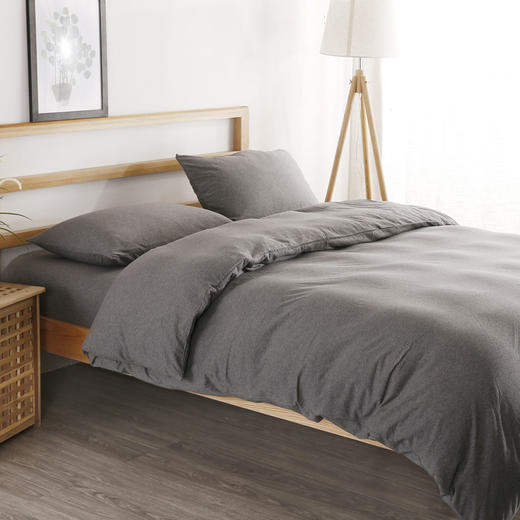 【天竺棉纯色款四件套】针织棉四件套纯色天竺棉裸睡四件套色纺针织全棉床品 商品图10