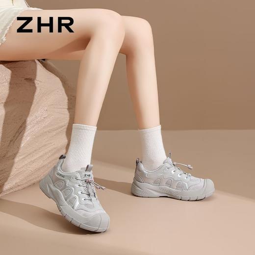 ZHR厚底户外休闲鞋女2025秋季新款透气丑萌徒步登山鞋百搭运动鞋 商品图9