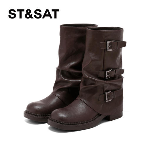 【筒高可选】星期六复古西部时髦裤腿靴SSD4117C4D/SSD4116C4E 商品图13