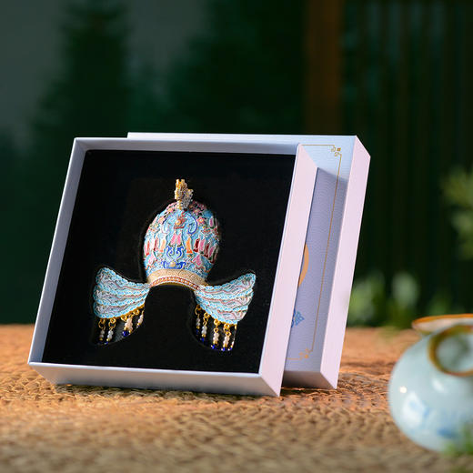 宋代皇后龙凤花钗冠金属冰箱贴，浙江人民出版社x中国丝绸博物馆联名出品。【预售10月底发货】 商品图3