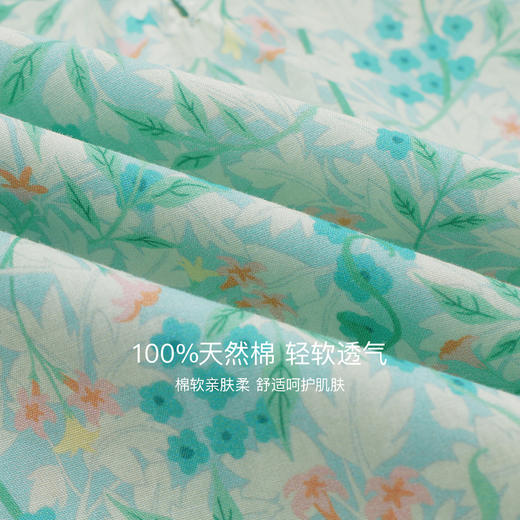 马克珍妮女童娃娃领盘扣纯棉碎花衬衫2025年秋冬新款551918 商品图2