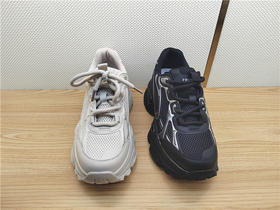 2024豪行春季新款24151696运动休闲中跟女单鞋网鞋专柜正品老爹鞋