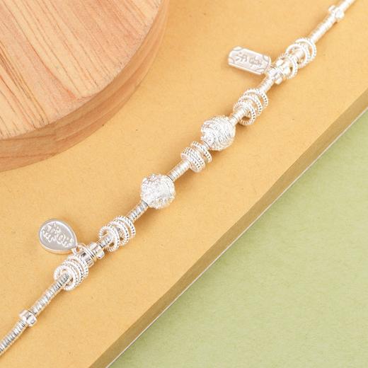 【吉言如意】足银水滴吉言吉祥平安龙凤如意盘缠手链【SCH-CK40240-4】 商品图2