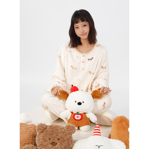 宅家绒绒印花睡衣家居服套装纪念日百货门店同款164899180 商品图2