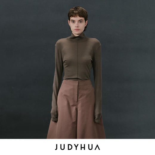 JUDYHUA 绿洲系列高领羊毛上衣 商品图6