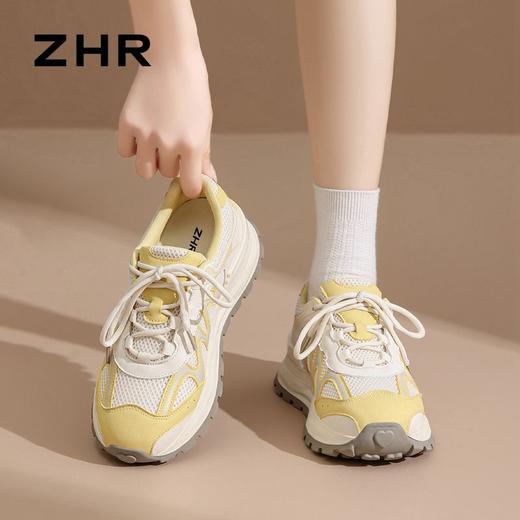 ZHR则则内增高复古阿甘鞋2025春秋新款时尚百搭轻便运动休闲鞋女 商品图3