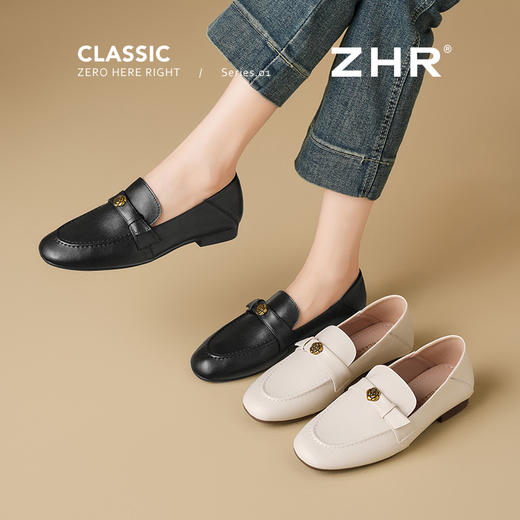 ZHR则则气质优雅中口单鞋2025新款时尚百搭休闲单鞋AH686 商品图1