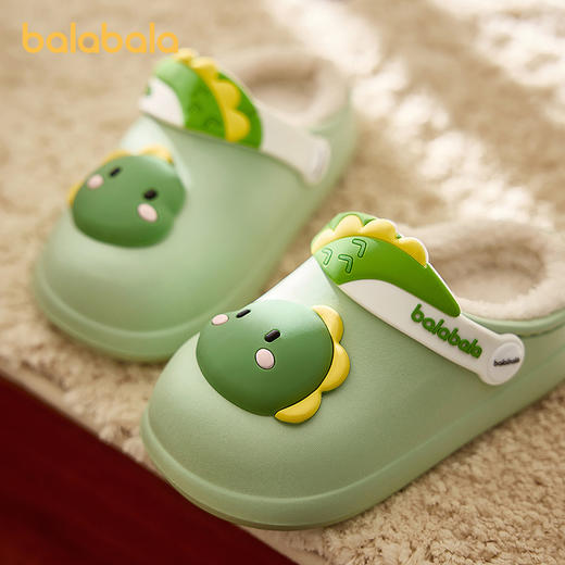 巴拉巴拉童鞋儿童拖鞋加绒室内家居鞋男童女童动物鞋子秋冬2025新 商品图2