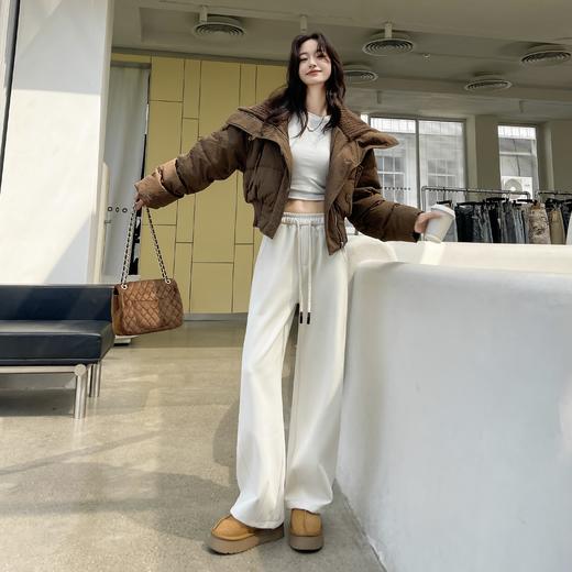 LUOQIQI冬日暖暖·豌豆裤 一体绒设计更加柔软舒适显瘦保暖 宽松裤腿轻松遮肉不挑身材 时尚百搭 商品图9