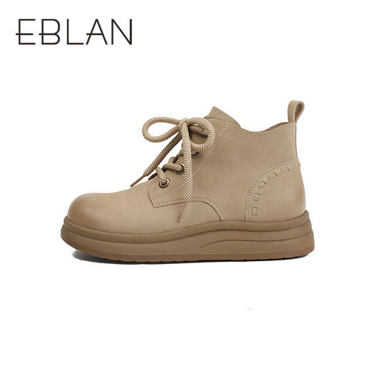 伊伴冬季复古厚底美拉德马丁靴女鞋B25537201 商品图1