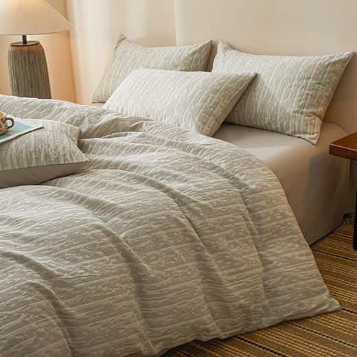 【纯棉提花三层纱四件套】全棉三层纱四件套提花纯棉磨毛套件民宿床品套件床单 商品图8