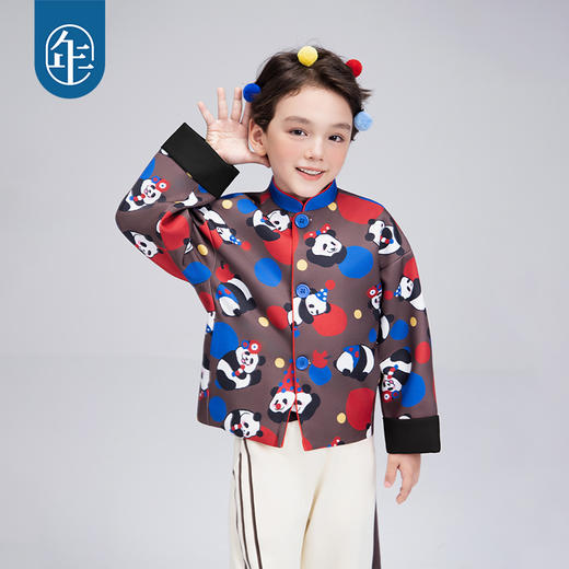 年衣童装儿童唐装外套25秋冬新款男孩女宝宝新中式盼达啵啵唐装 商品图1