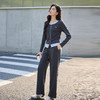 奢姿大码女装2025秋季时尚运动风撞色套装胖妹妹气质减龄两件套9953935178 商品缩略图1