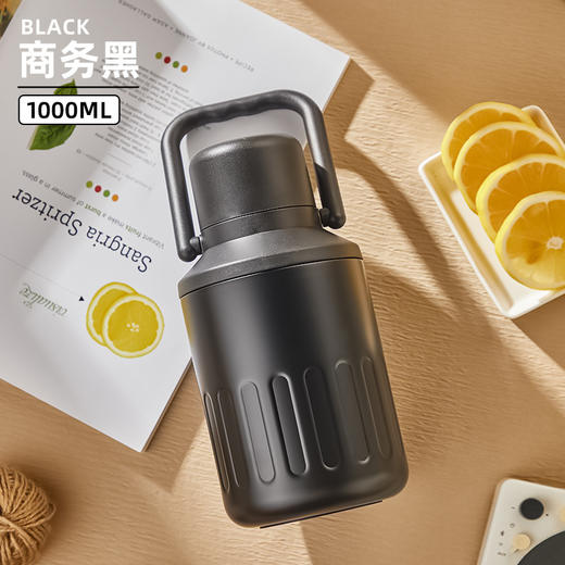 【食品级❗️316不锈钢提手保温壶】自由出行，随心选择吸管&盖饮，喝水更尽兴！冬季长效大容量保温杯便捷户外旅行水壶 商品图9