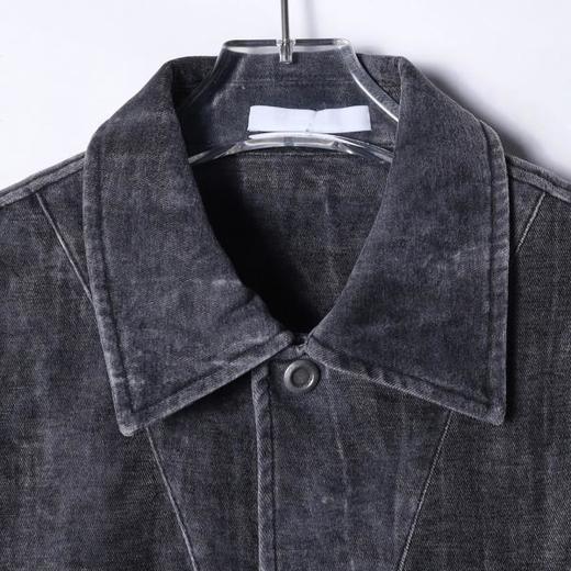 J59192SDSA男士秋冬新款痞帅男装潮流撞色印花翻领夹克时尚做旧休闲外套 商品图2