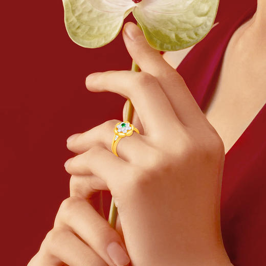 聚财兴旺太阳花戒指 吉祥饰品 商品图4