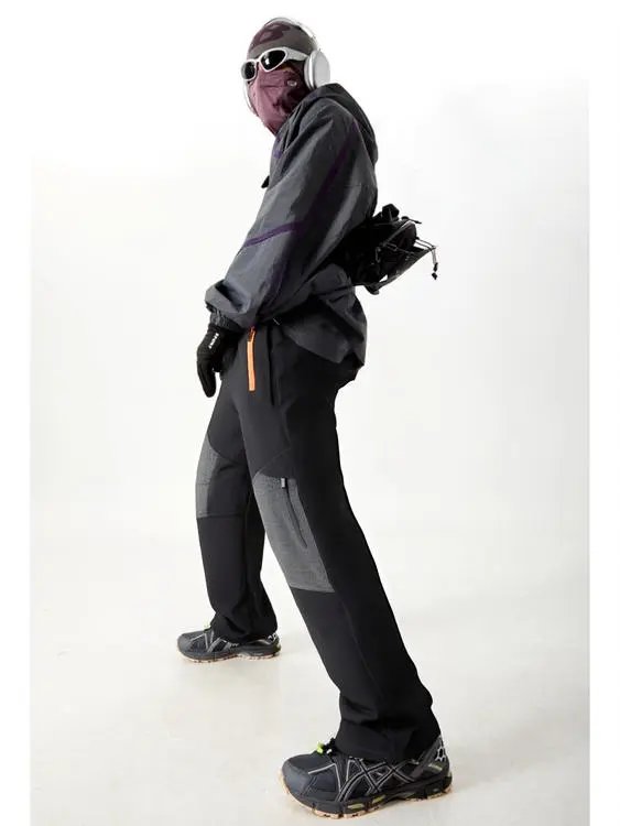 Schenvega情侣蓝*同款拼接撞色冲锋裤 E38-7779