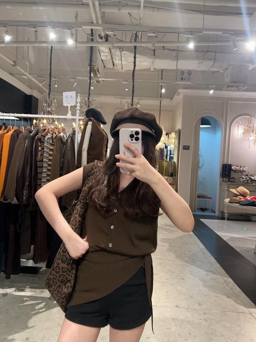 【门店同款】ENJOY秋季“光阴序语”V领披肩针织上衣 164894178 商品图1