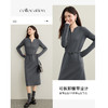 【内购】【显瘦保暖】气质通勤亨利领金属扣可拆卸腰摇粒绒厚直筒连衣裙-153LL3084 商品缩略图2