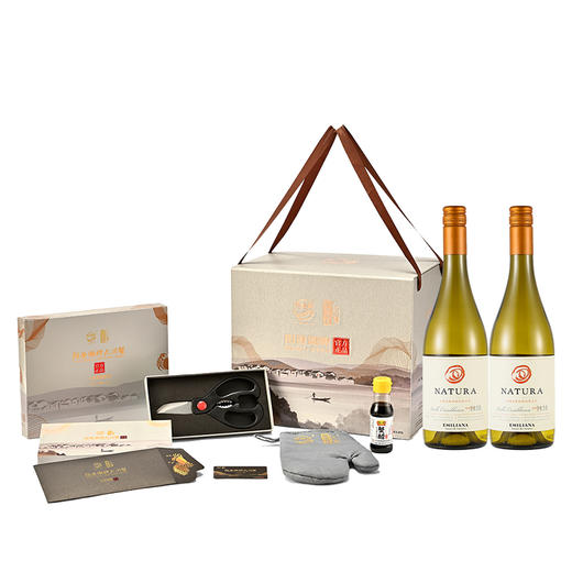 （多包裹发货）【签收后超6小时死蟹不包赔】阳澄湖牌大闸蟹财源广进 888型兑换卡+肆玖诺奇霞多丽干白750ml/瓶*2【HSZQ10.0】 商品图0