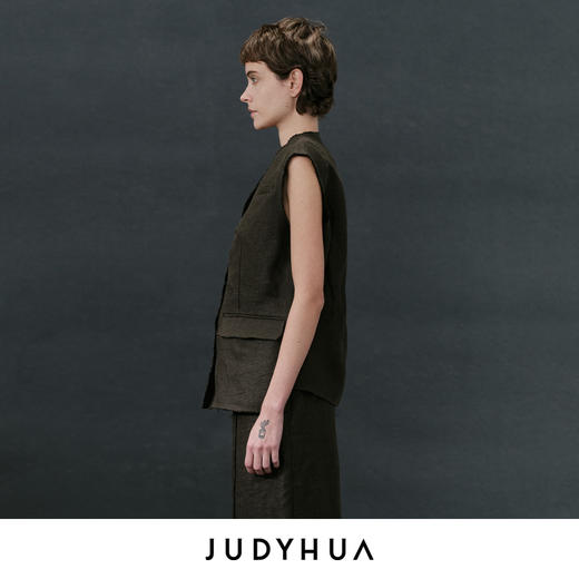 JUDYHUA 绿洲系列亚麻马甲 商品图2