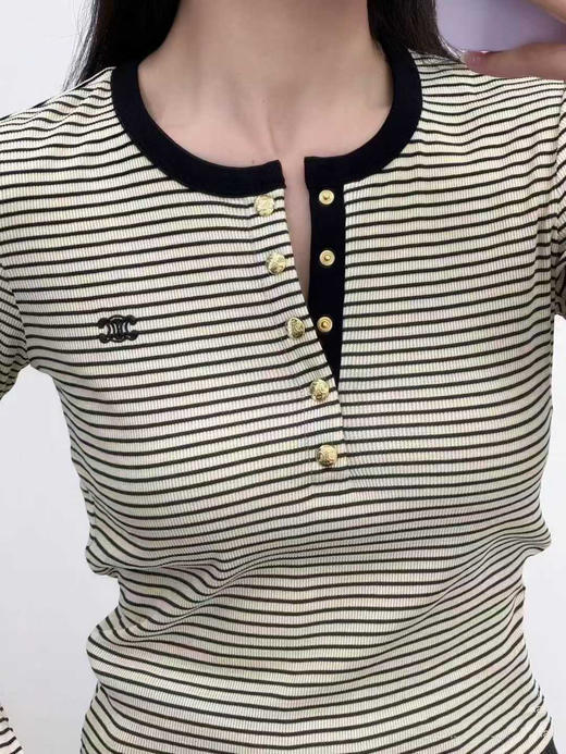 高品质款！ 凯x门金口条纹长袖T恤！ 商品图8