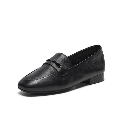 【云粉节】 【拔佳】BF楼Bata春日絮语乐福鞋女26春款英伦羊皮通勤软底一脚蹬AAS28AA6   吊牌价959活动价669 商品图0