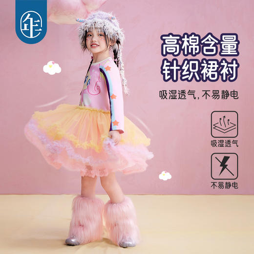【年衣】童装卫衣连衣裙女童25秋季新款儿童长袖小马宝莉连衣裙 商品图4