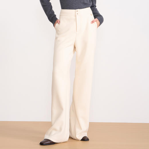 EITIE爱特爱时尚简约保暖2025冬季新款直筒裤子D2505903 商品图1