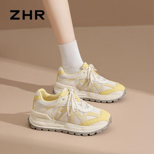 ZHR则则内增高复古阿甘鞋2025春秋新款时尚百搭轻便运动休闲鞋女 商品图4