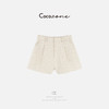 COCO ZONE 刘一一【棉麻混纺】纯色肌理感简约显瘦短裤CD1A1114 商品缩略图1