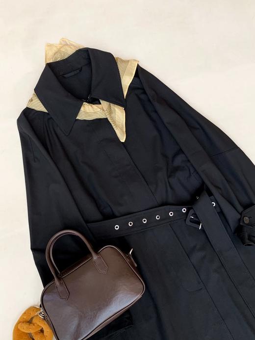 【高品质私服】【IC精纺羊毛平纹长风衣】轻薄舒适，悬垂性好，提升整体造型的精致度G1551-CC【无标出货 介意慎拍】 商品图12