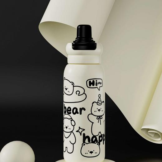 【学生党必备✨】高颜值双饮保温杯🔥316不锈钢水杯， 吸管双饮便携高颜值保温杯子， 316不锈钢+吸管设计，喝水也能萌酷满分💦 超大容量620ML，全天水润不间断！ 商品图8