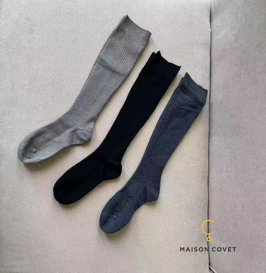 MAISON COVET 丝羊绒罗纹中筒袜 商品图0