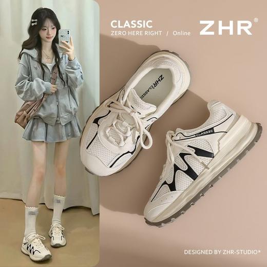 ZHR则则内增高复古阿甘鞋2025春秋新款时尚百搭轻便运动休闲鞋女 商品图0