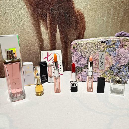 D091805香水+口红+唇膏紫色莫奈花园手拎礼盒 商品图5