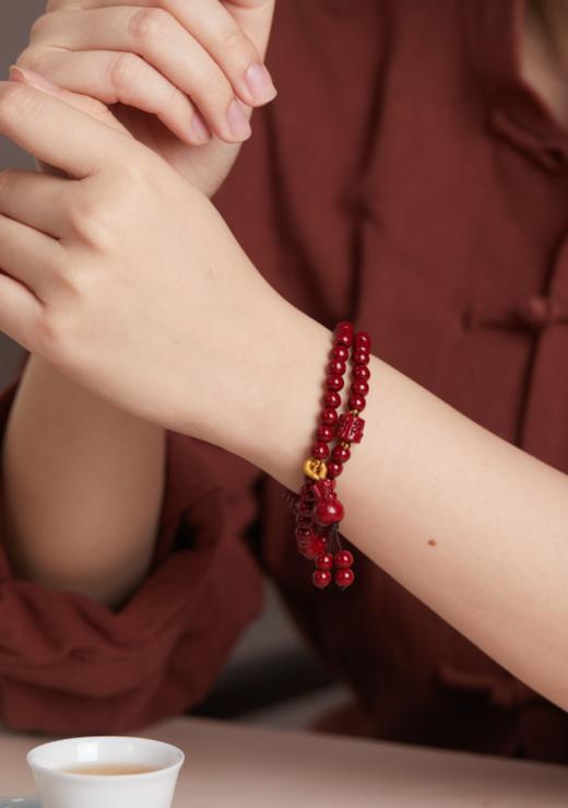 九华山文创·朱砂设计款手串吊坠系列，一抹中国吉祥红，愿美好如期而至，守护所爱之人（7-15天发货）【G】 商品图3