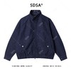 SDSA男士秋冬新款痞帅男装潮牌磨破拉链立领夹克复古百搭休闲外套 商品缩略图0