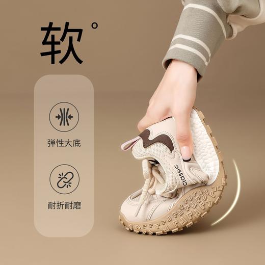 ZHR则则真皮拼接网面透气德训鞋2025秋季休闲增高3.5cm舒适运动鞋 商品图5