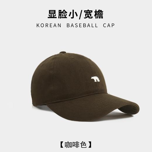 大帽檐鸭舌帽百搭北极熊刺绣棒球帽宽檐显脸小帽子中性鸭舌帽男女 商品图8