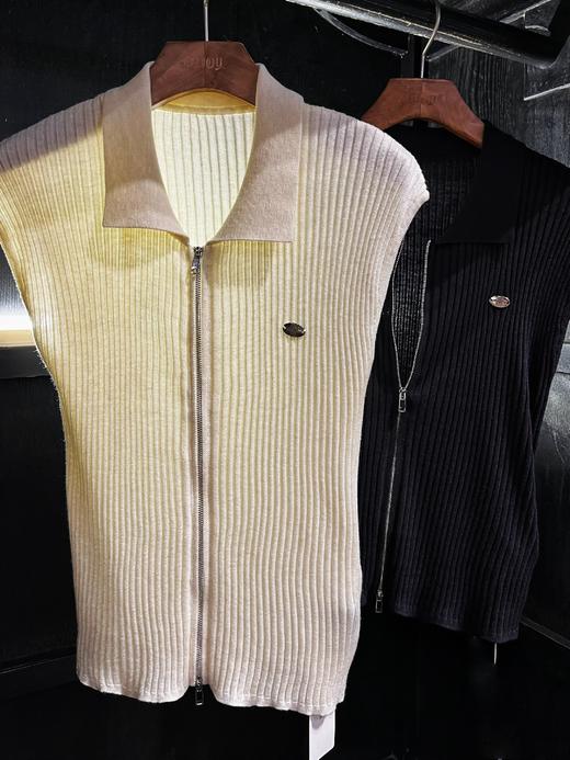 【门店同款】ENJOY秋季翻领拉链无袖针织 164495417 商品图4