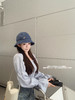 金蘑菇菇 无与伦比的美丽 / 日常甜美感 舒适打揽露肩衬衫 商品缩略图1
