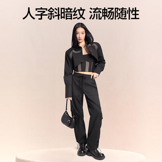 【商场同款】SIINSIIN口袋阔腿工装裤 商品图2